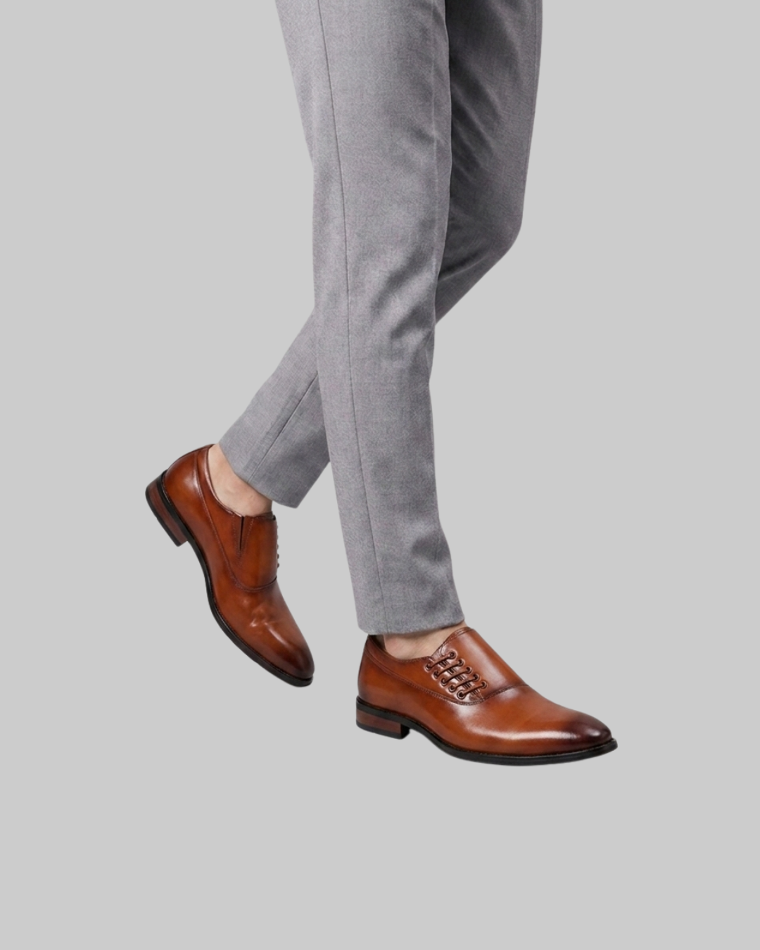 Wored Men's Polished Oxford Dress Shoes in yellow.