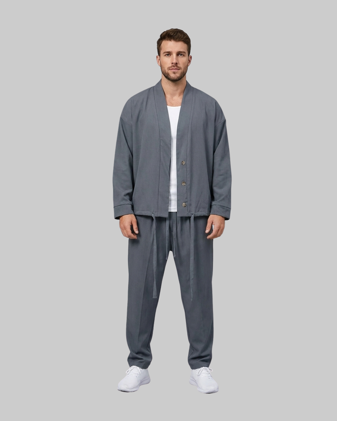 Men's Relaxed Cardigan Tracksuit Set