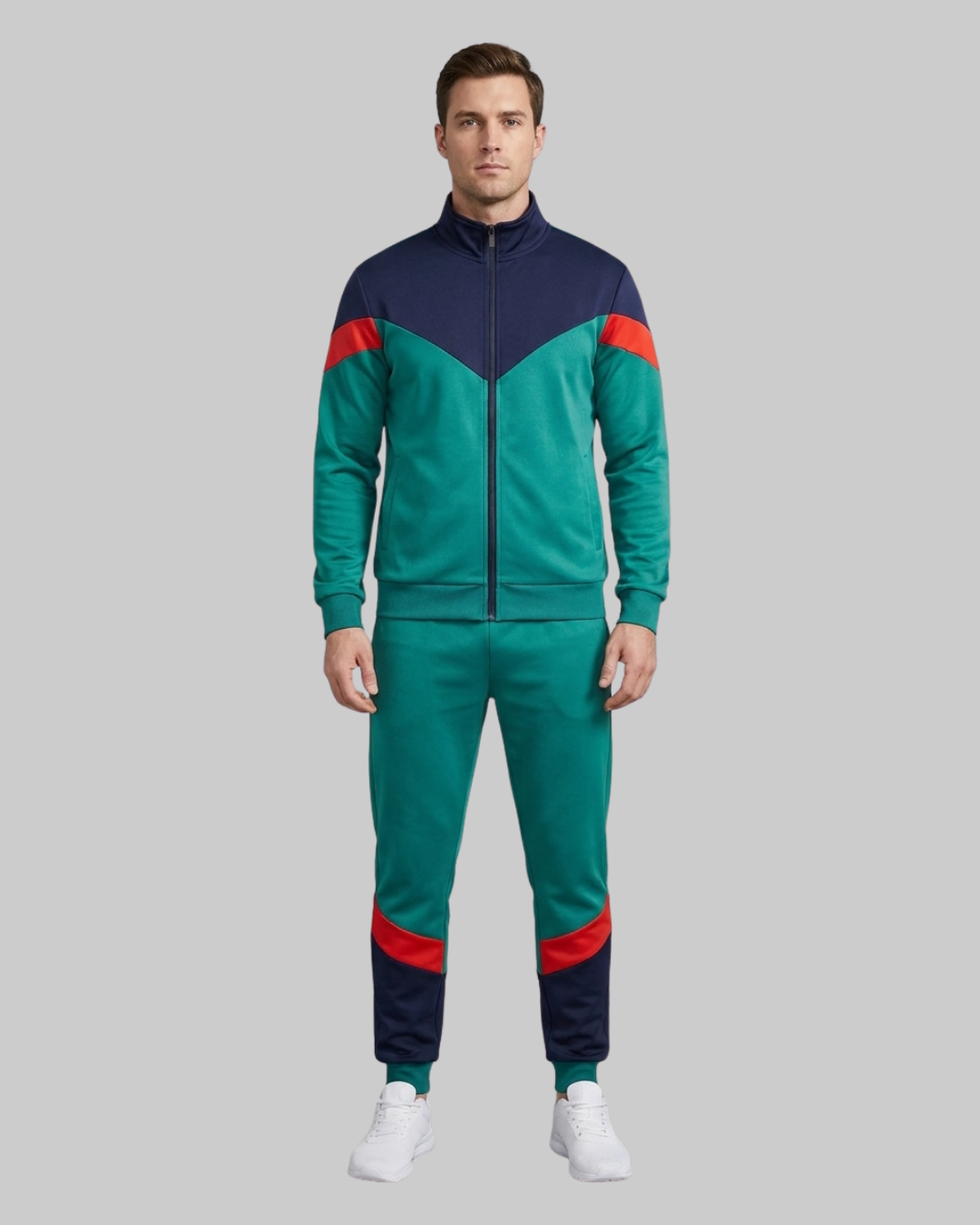 Men's Training Tracksuit Set in Cyan