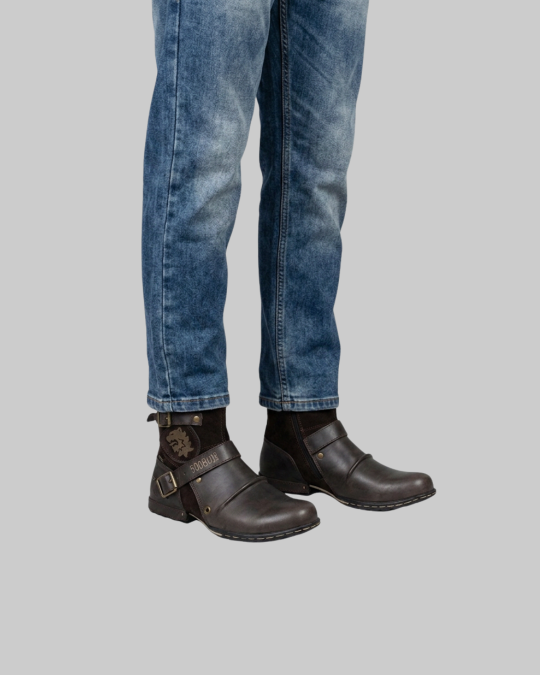 Men's Vintage Biker Boots