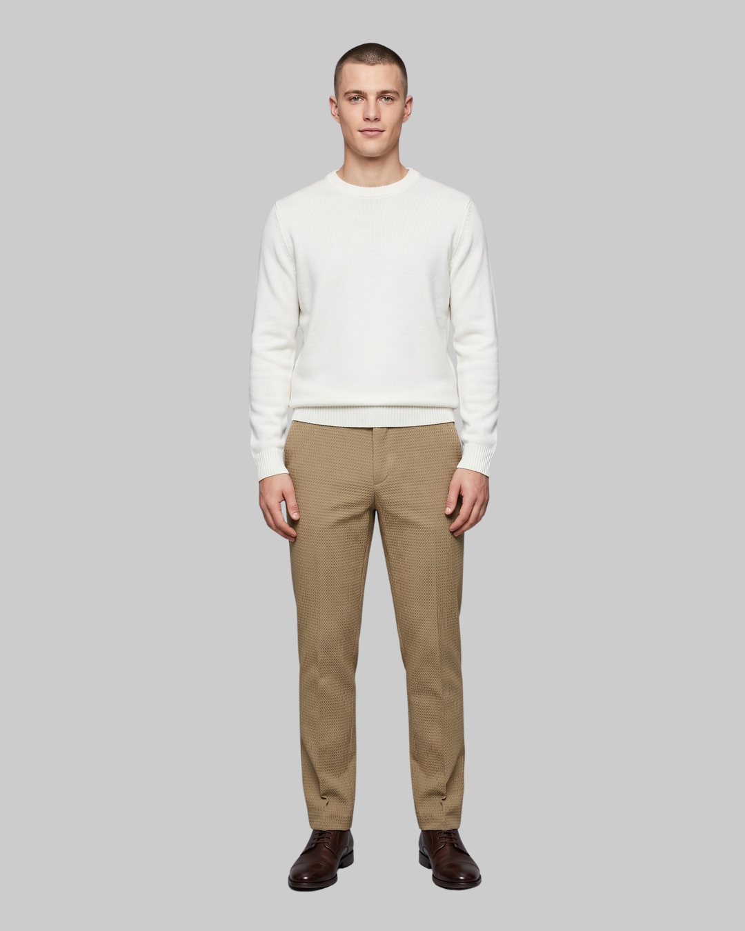 Men's Waffle Texture Trousers