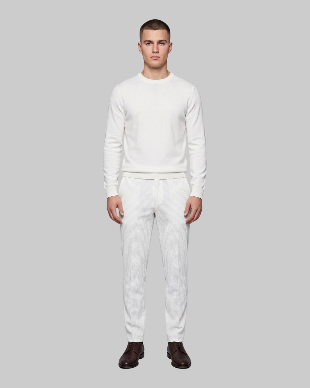Men's Waffle Texture Trousers