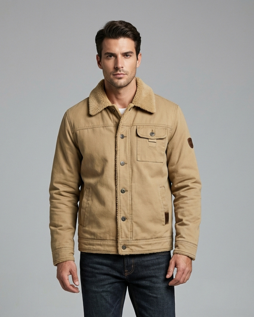RuggedWorkwearJacketFleece-LinedWorkJacketforUltimateWarmth_1