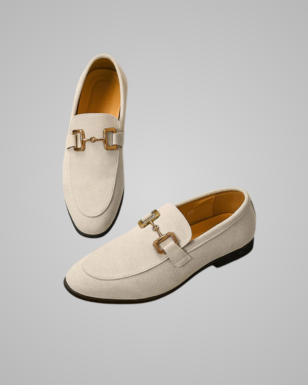 Men's Horsebit Slip-On Loafers in Khaki