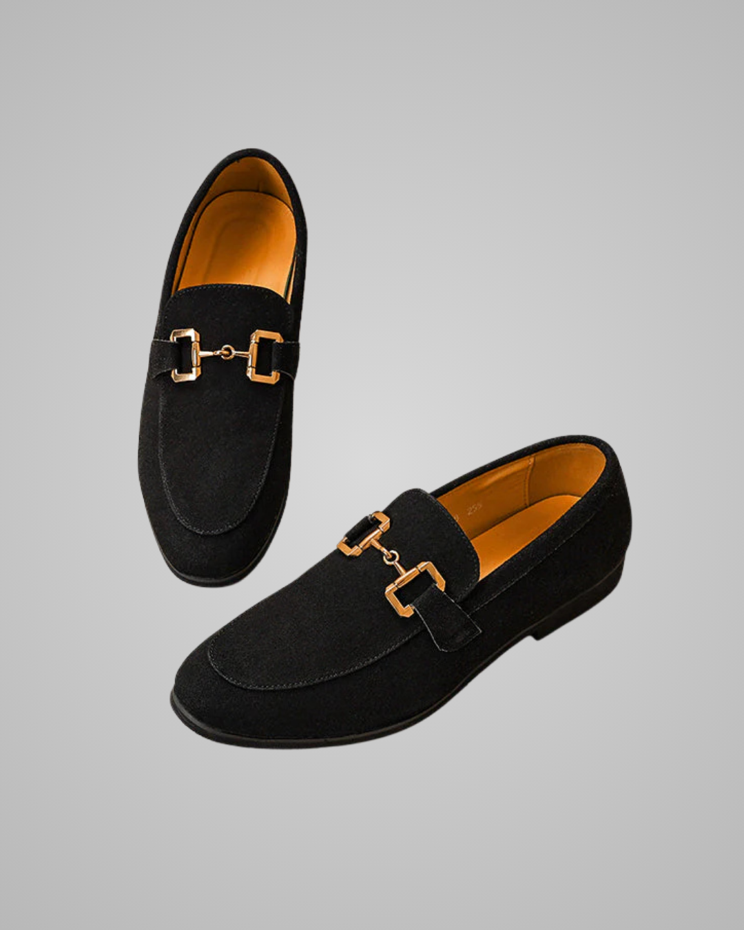Men's Horsebit Slip-On Loafers in Black